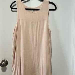 🛍️ Chic Sleeveless Beige/ Apricot Tunic lined top